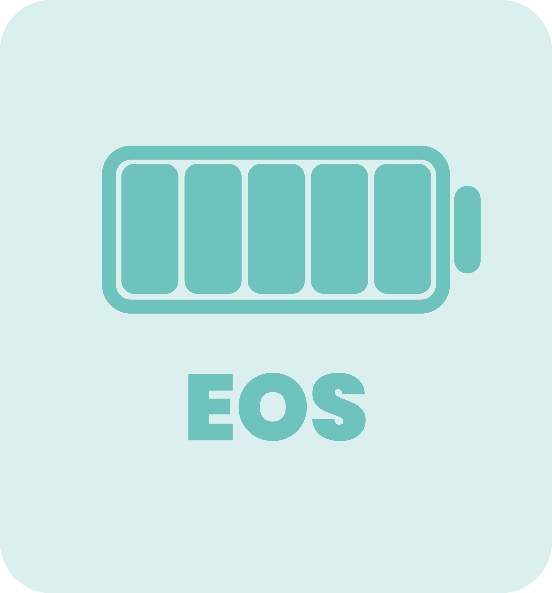 EOS graphic met een batterij icoontje 